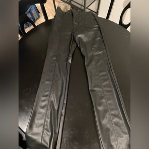 Zara leather trousers